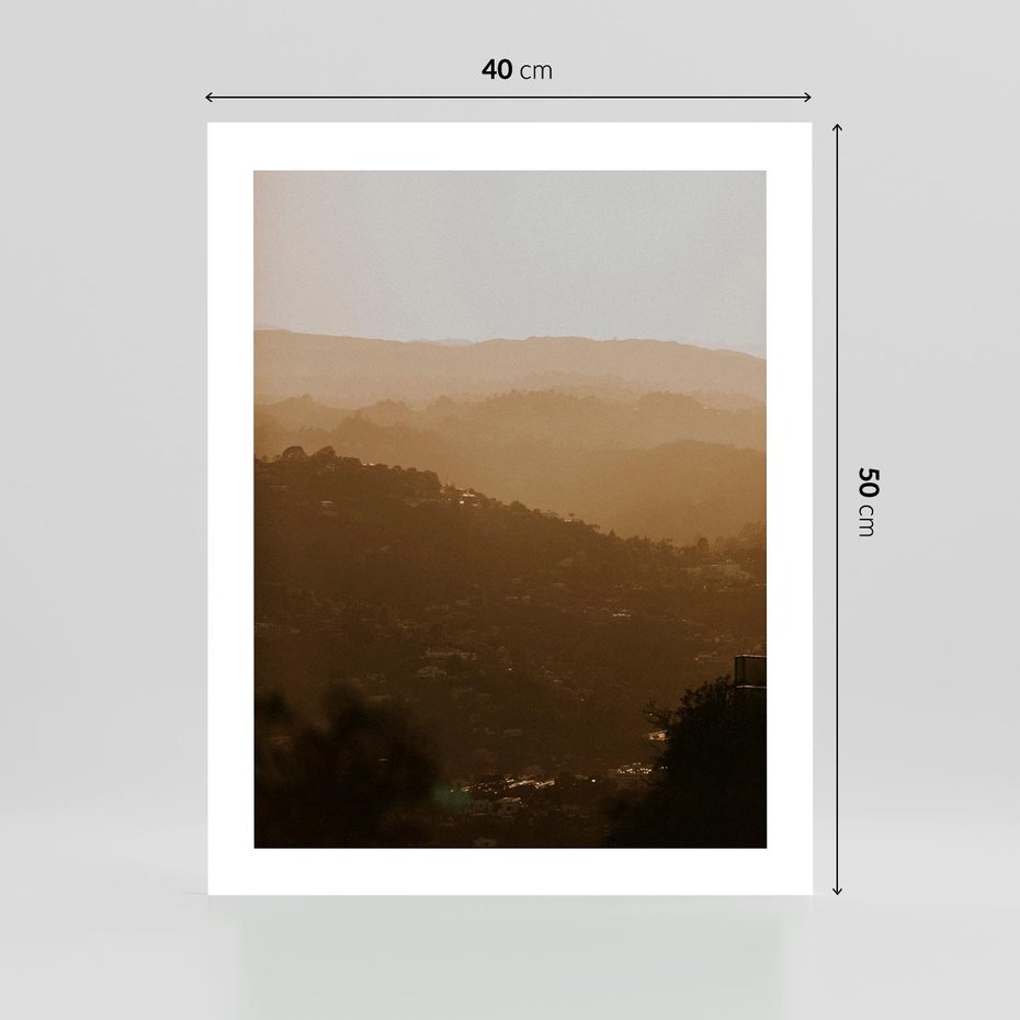 Plakat bez ramy 40x50 - Odejście Słońca - pejzaż, zachód