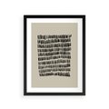 Plakat w ramie 30x40 - Energetyczne Pulsacje Nowości - boho plakat, czarne kropki kreski - rama czarna