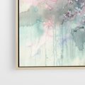 Obraz w ramie 120x80 - Efemeryczne Kwitnienie Drzew - akwarela, rozmyte pastelowe tłó - rama drewno