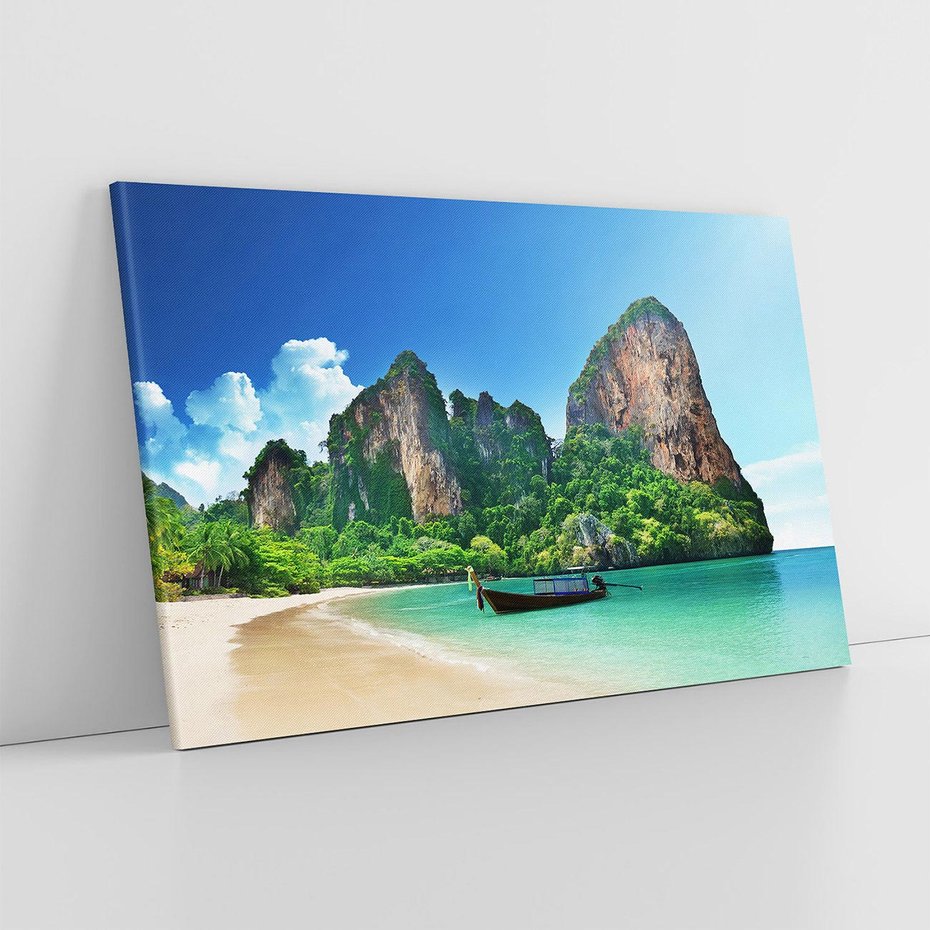Obraz na płótnie 120x80 - Raj Azji: wyspa, plaża, morze - Azja, wyspa