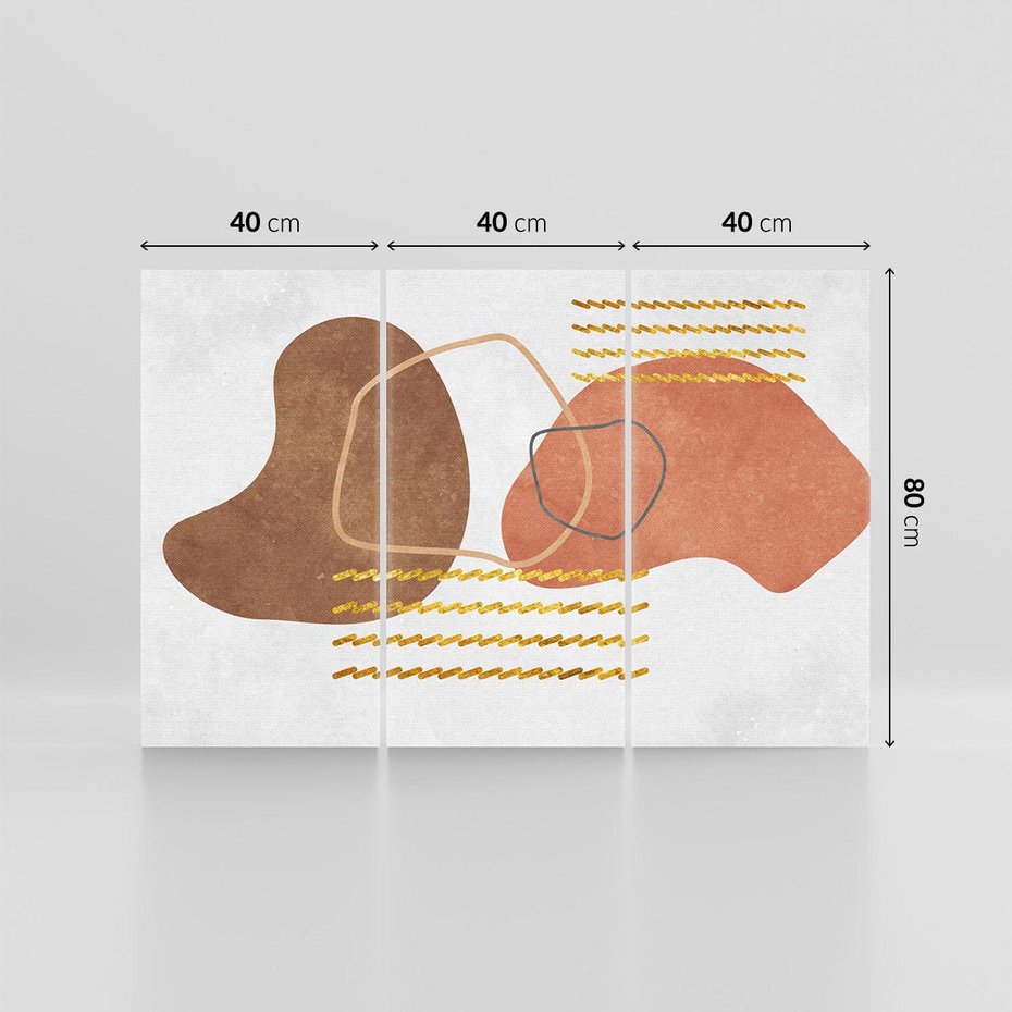 Obraz na płótnie 120x80 - Odbicie światła serca - abstrakcyjne rozlane plamy, boho styl