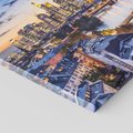 Obraz na płótnie 120x80 - Frankfurt - spotkanie tradycji i nowoczesności - Frankfurt, Niemcy