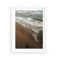 Plakat w ramie 50x70 - Spokój nad plażą - plaża, morze - rama biała