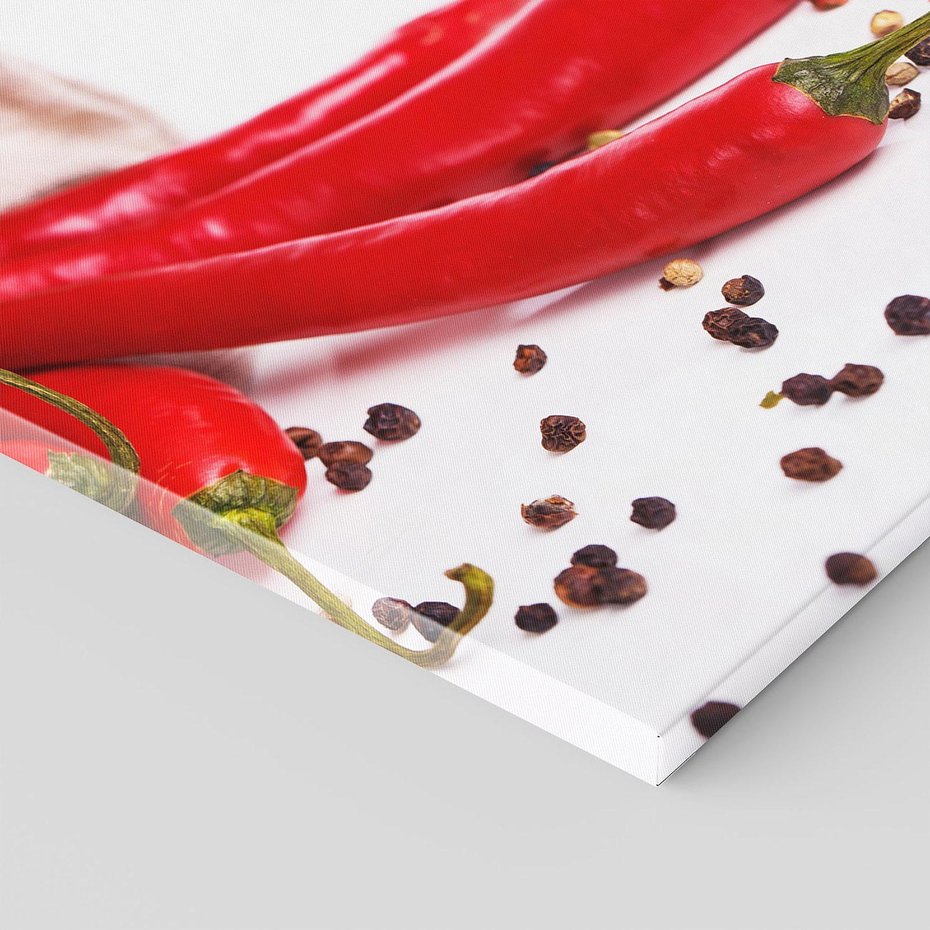 Obraz na płótnie 80x80 - Eksplodujące Smaki: Papryczki i Warzywa - papryczki, warzywa