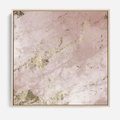 Obraz w ramie 50x50 - Piękno w Szczegółach - marmur, złoto - rama drewno