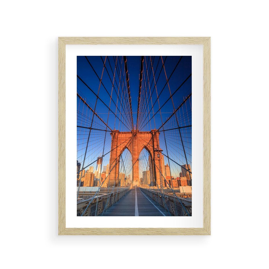 Plakat w ramie 30x40 - Most architektoniczne arcydzieło - most, architektura - rama drewno