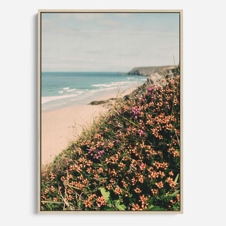 Obraz w ramie 50x70 - Perspektywa Klifu - fotografia, ocean - rama drewno