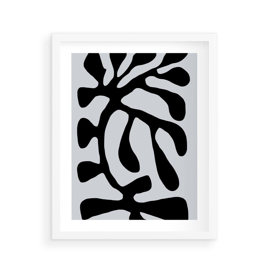 Plakat w ramie 40x50 - Przenikające Refleksje - matisse, sztuka nowoczesna - rama biała