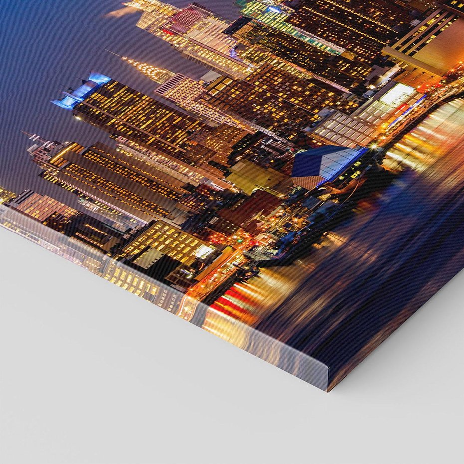 Obraz na płótnie 100x70 - Nocne Tętno Nowego Jorku - Nowy Jork, noc