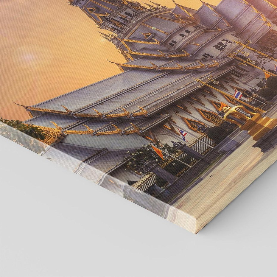 Obraz na płótnie 40x40 - Klasztor: Spokój Wschodnich Przestrzeni - klasztor, Azja