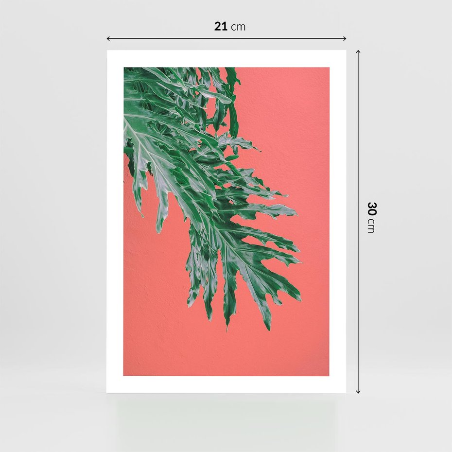 Plakat bez ramy 21x30 - Energetyczna Eksplozja Natury - liście, kolor