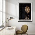 Plakat bez ramy 40x50 - Lew: dzikie piękno natury - lew, dzikie