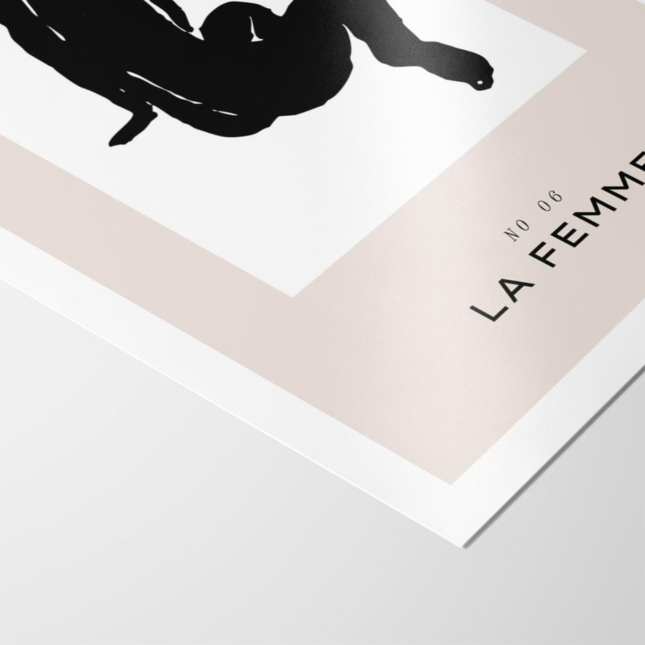 Plakat bez ramy 21x30 - Boho Harmonia Stylu - abstrakcyjna sztuka, akt