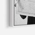 Obraz w ramie 50x50 - Nowe Wiadomości - retro zdjęcie, czarno białe - rama biała
