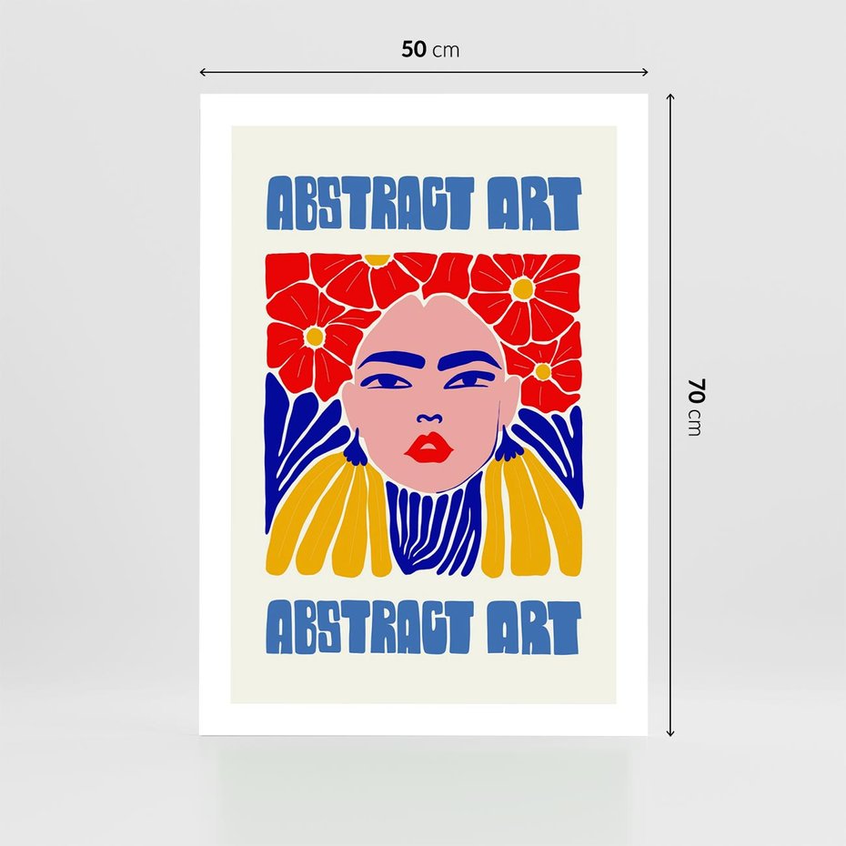 Plakat bez ramy 50x70 - Przenikające Refleksje - sztuka abstrakcyjna, nowoczesny plakat