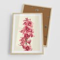Plakat w ramie 50x70 - Orchidea w spa - relaks - orchidea, spa - rama drewno