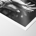 Plakat bez ramy 21x30 - Splątane Uczucia - czarno biała fotografia, artystyczna