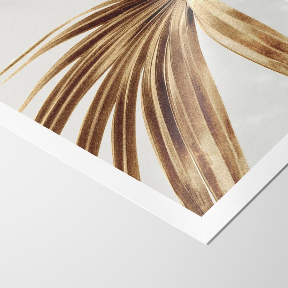 Plakat bez ramy 40x50 - Egzotyczny Blask - złote, liście