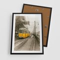 Plakat w ramie 50x70 - Tramwaj w Lizbonie - Lizbona, tramwaj - rama czarna
