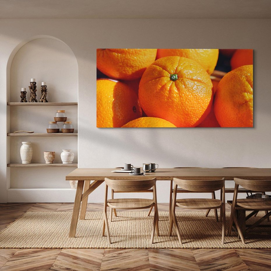 Obraz na płótnie 140x70 - Pomarańcze Owoce - pomarańcze, owoce