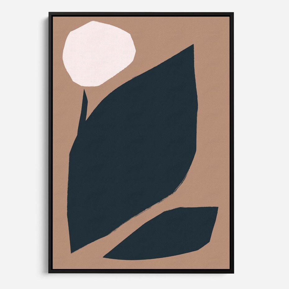 Obraz w ramie 70x100 - Rozkwitająca Wolność Boho - abstrakcyjny obraz, plakat - rama czarna