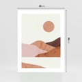 Plakat bez ramy 30x40 - Górskie Wzory - nowoczesna sztuka, góry
