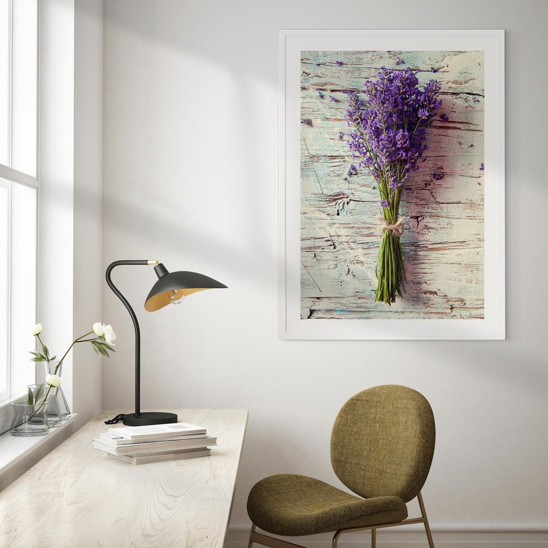 Plakat bez ramy 50x70 - Kwiatowy bukiet pełen piękna - bukiet, kwiaty