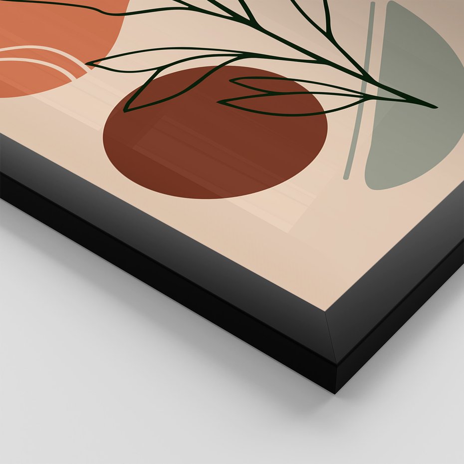 Zestaw obrazy w ramie 40x50 galeria - Abstrakcja, graficzne, kształty - rama czarna