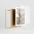 Plakat w ramie 30x40 - Nowoczesne Odbicia - akwarela, obraz - rama drewno