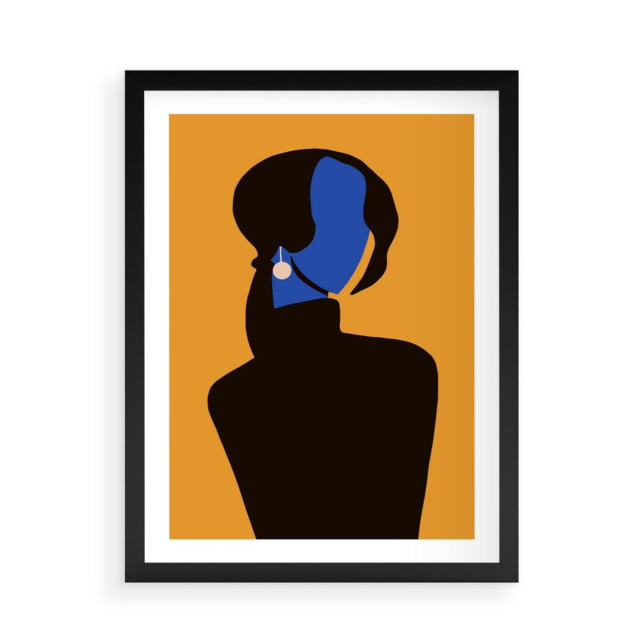 Plakat w ramie 50x70 - Transformacja Form - sztuka nowoczesna, plakat - rama czarna