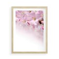 Plakat w ramie 50x70 - Kwitnąca Wiśnia - kwiaty, kwitnącej - rama drewno
