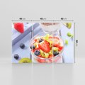 Obraz na płótnie 120x80 - Świeżość i Zdrowie - sałatka, owoce