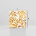 Obraz na płótnie 30x30 - Monstera Złote Liście - monstera, złote