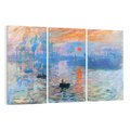Obraz na płótnie 120x80 - Impresja Wschód Słońca 1872, Claude Monet - Reprodukcja - reprodukcja, obraz na płótnie