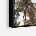 Obraz w ramie 50x50 - Palmy - tęsknota za Hawajami - palmy, Hawaje - rama czarna