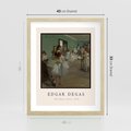 Plakat w ramie 40x50 - Elegancja Baletu - Edgar Degas, reprodukcja obrazu - rama drewno