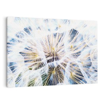 Obraz na płótnie 120x80 - marzenia w locie - dmuchawce, dmuchawiec