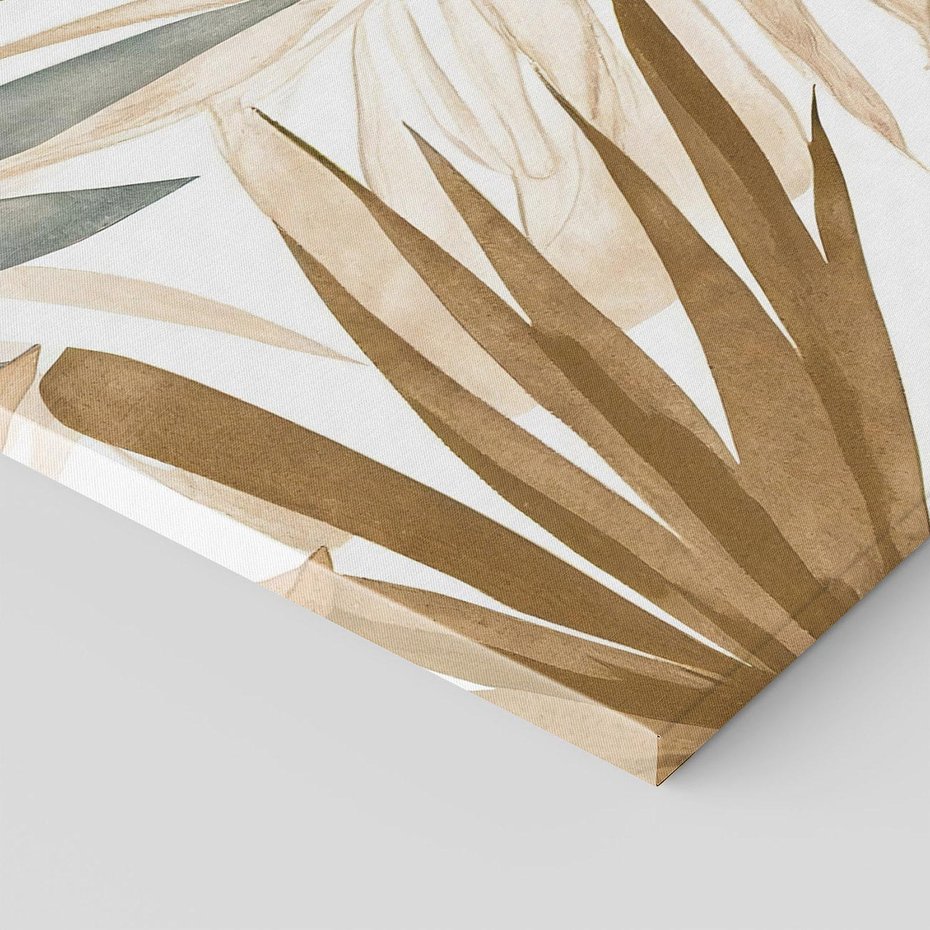 Obraz na płótnie 40x40 - Liście w Akwareli - akwarela, malowane liście