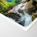 Plakat bez ramy 30x40 - Idylliczny strumyk w urokliwym lesie - strumyk, las