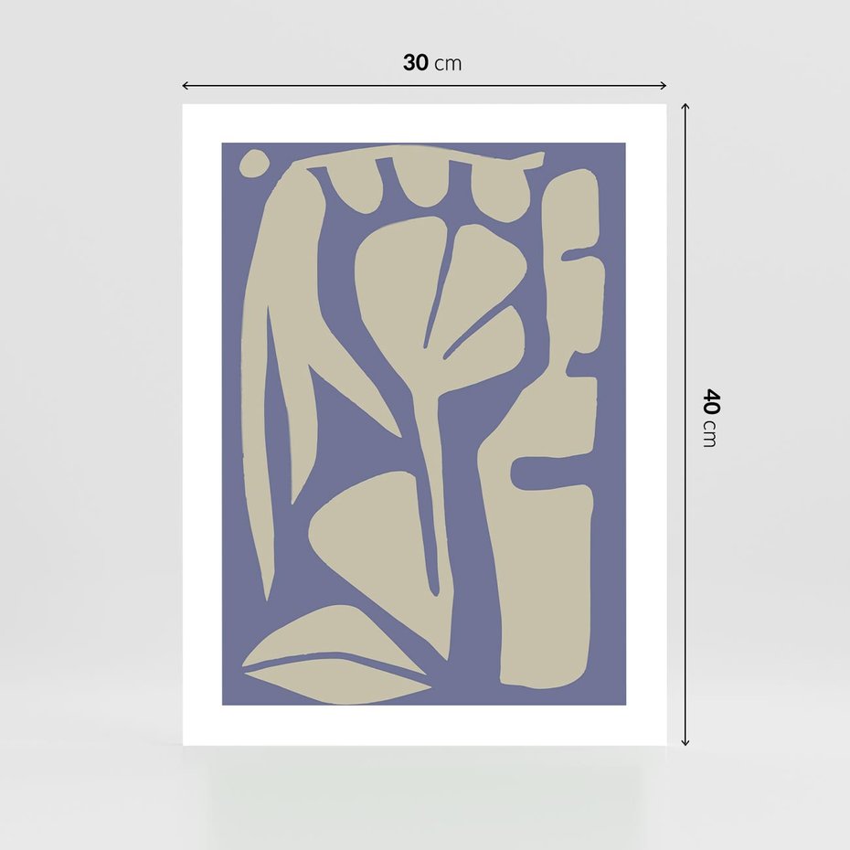 Plakat bez ramy 30x40 - Echa Wizualnej Transcendencji - skandynawski styl, plakat