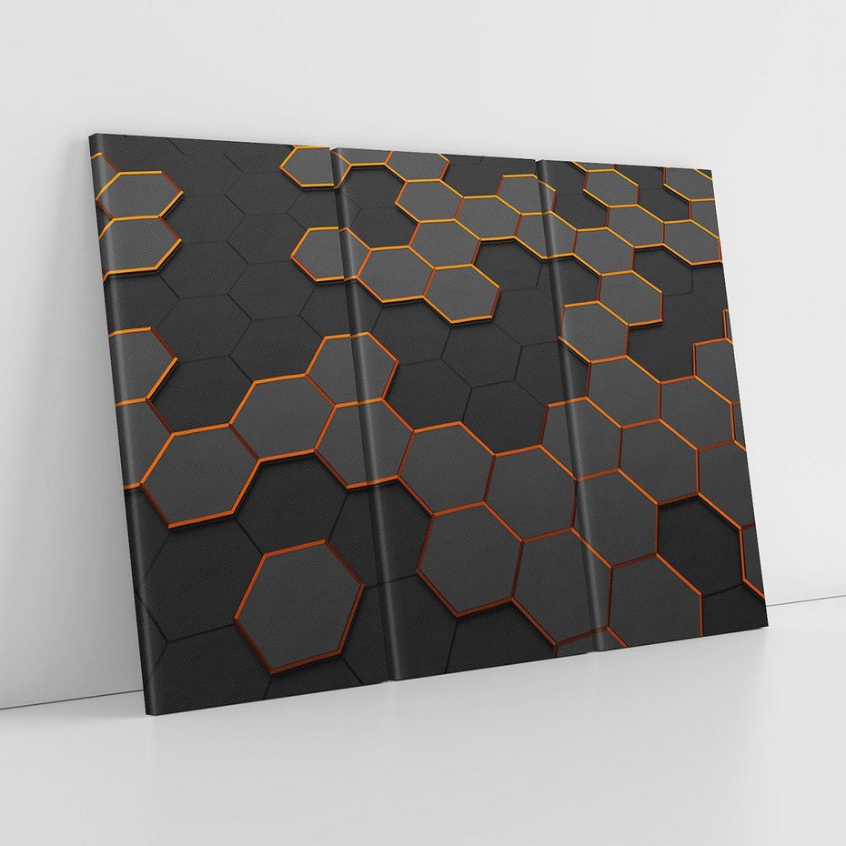 Obraz na płótnie 120x80 - Trójwymiarowa abstrakcja - 3D, abstrakcja