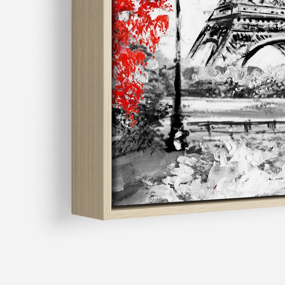 Obraz w ramie 70x100 - Paryż Wieża - Paryż, Wieża - rama drewno