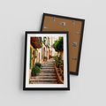 Plakat w ramie 30x40 - Uroczysta perspektywa uliczki - uliczka, perspektywa - rama czarna