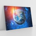 Obraz na płótnie 120x80 - Planeta w nieskończoności - ziemia, kosmos