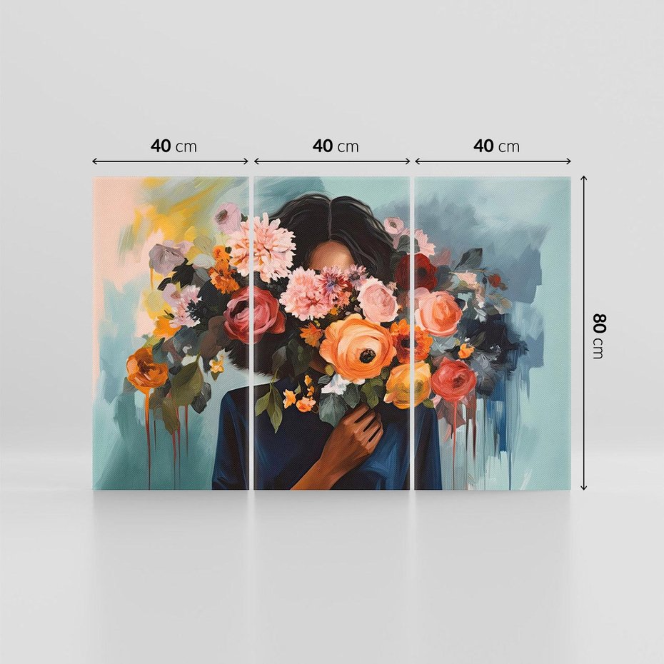 Obraz na płótnie 120x80 - Ukryte Emocje - obraz, akwarela