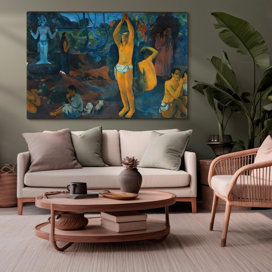 Obraz na płótnie 100x70 - Skąd przyszliśmy? Kim jesteśmy? Dokąd idziemy? - Reprodukcja - reprodukcja, obraz na płótnie