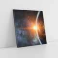 Obraz na płótnie 40x40 - Fascynująca kosmiczna aura - kosmos, ziemia