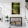 Plakat w ramie 40x50 - harmonia natury - las, drzewa - rama drewno