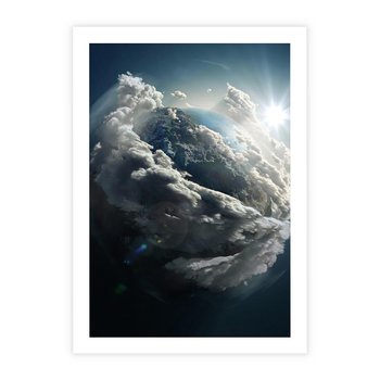 Plakat bez ramy 21x30 - Chmurowa aura nad horyzontem - atmosfera, chmury