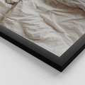Zestaw obrazy w ramie 50x70 galeria - Kawa, łóżko, pościel, minimalizm - rama czarna